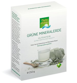 Gr&uuml;ne Mineralerde, Nahrungserg&auml;nzungsmittel, ultrafein 250g